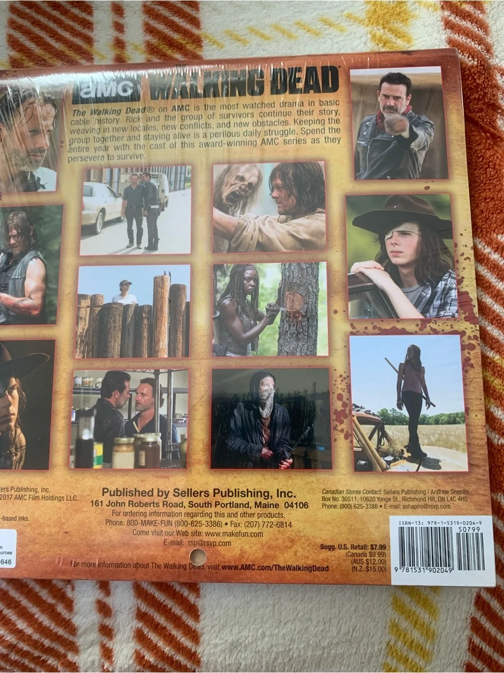 The Walking Dead AMC’s 2018 Wall Calendar, Sealed Package